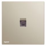 羅格朗開關插座 仕典工程 米蘭金 一位電腦插（超五類）