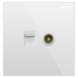 羅格朗開關插座 逸景零售 玉蘭白 電腦(六類)電視插