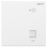 羅格朗無線WiFi 玉蘭白 雙頻86無線AP千兆端口PoE