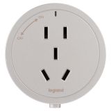 羅格朗軌道插座 LPT系列 圓形五孔適配器 金色