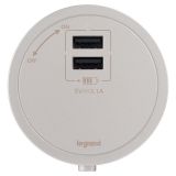 羅格朗軌道插座 LPT系列 圓形USB適配器 金色