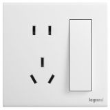 羅格朗開(kāi)關(guān)插座 明智plus 帶一位雙控連體二三插座