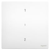 羅格朗智能家居 未萊IOT 陶瓷白 二位場景開關(guān)