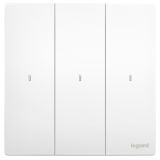 羅格朗智能家居 未萊IOT 陶瓷白 三位免零線智能開關(guān)