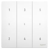 羅格朗智能家居 未萊IOT 陶瓷白 六位場景開關(guān)