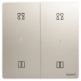 羅格朗智能家居 未萊IOT 粉鉑金 二位智能窗簾開關(guān)