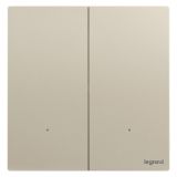 羅格朗智能家居 逸景Plus IOT 粉鉑金 二位免零線智能開關