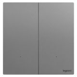 羅格朗智能家居 逸景Plus IOT 深砂銀 二位免零線智能開關