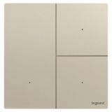 羅格朗智能家居 逸景Plus IOT 粉鉑金 三位免零線智能開關