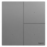 羅格朗智能家居 逸景Plus IOT 深砂銀 三位免零線智能開關