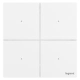 羅格朗智能家居 逸景Plus IOT 陶瓷白 四位免零線智能開關