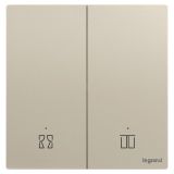 羅格朗智能家居 逸景Plus IOT 粉鉑金 一位智能窗簾開關